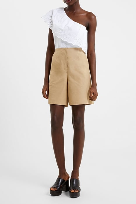 ALANIA LYOCELL BLEND SHORT BROWN 1