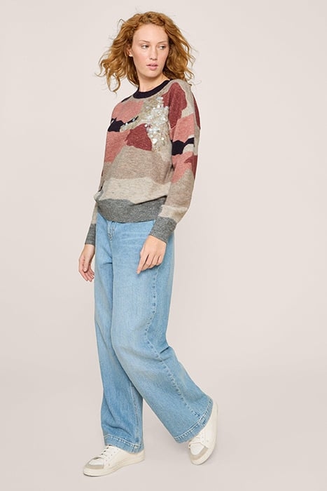 PATCHWORK SPARKLE JUMPER GREY 1