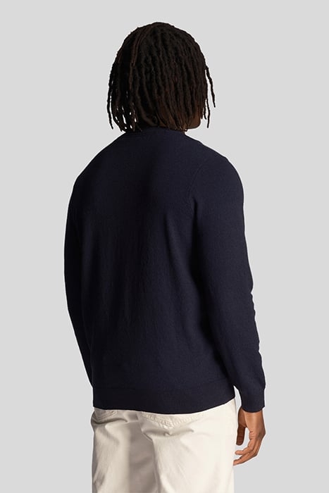 BOUCLE CREW NECK JUMPER DARK NAVY 2