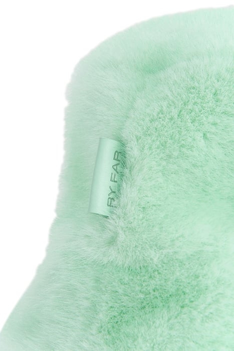 FLETCHER BUCKET HAT MINT FAUX FUR 2