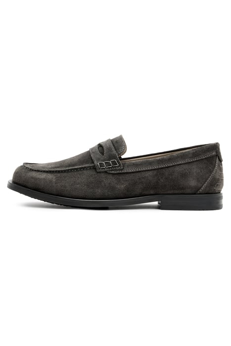 HARMON SUEDE LOAFER CHARCOAL GREY 6