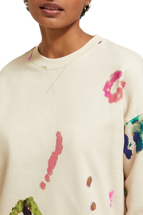 GALAXY DYE AOP PRINT DROPPED SHOULDER SWEATSHIRT GALAXY DYE 6