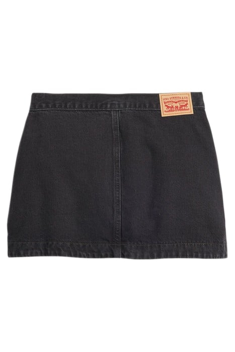 WRAP MINI SKIRT BLACK 4
