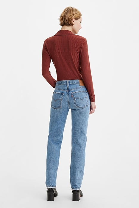 MIDDY STRAIGHT JEANS RED 2