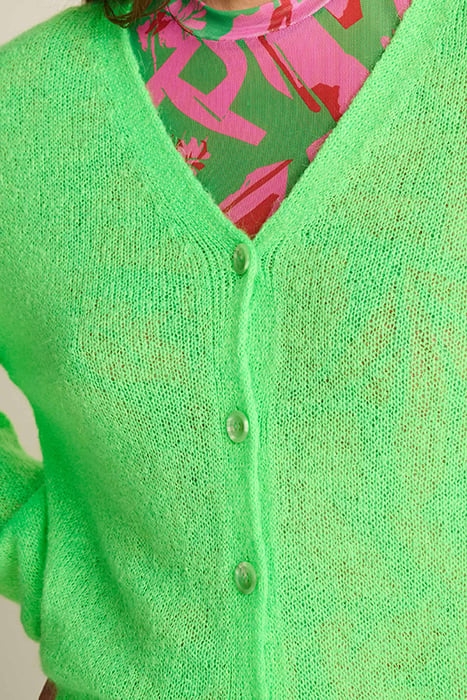 CARDIGAN - NEON GREEN GREEN 6
