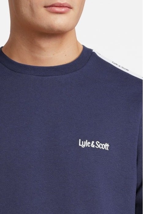 TAPE CREWNECK NAVY 4
