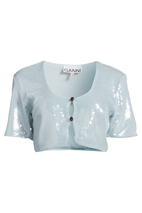 LIGHT SEQUINS BLOUSE ICE WATER 3