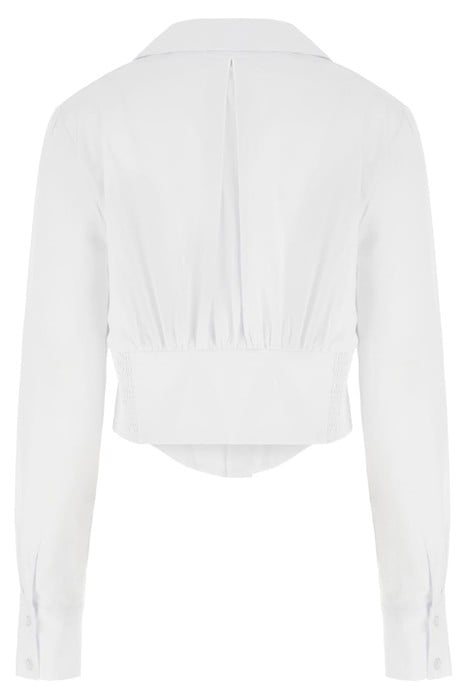 GUESS ECO LS OLIVIA CORSET SHIRT PURE WHITE 5
