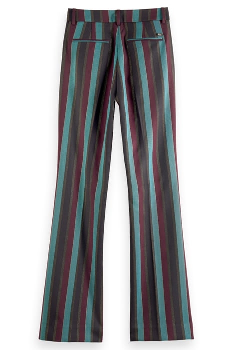 VIOLET - GLITTER STRIPE HIGH RISE FLARE PANT HERITAGE LUREX 5