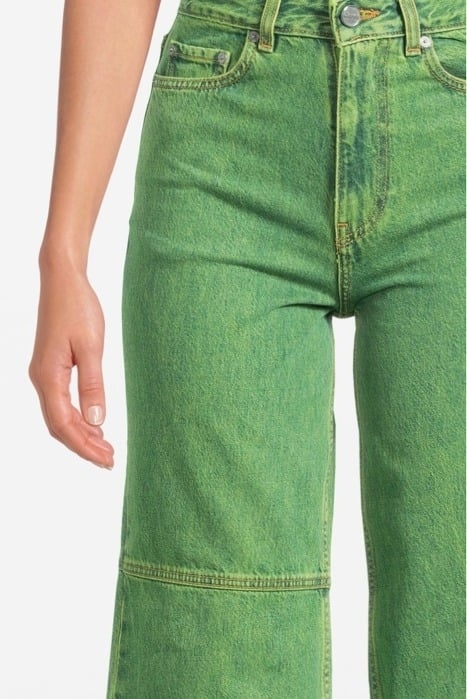 OVERDYED BLEACH DENIM MAGNY LIME PUNCH 4