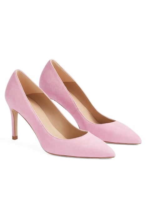 FLORET POINTED COURT HEEL PINK 2