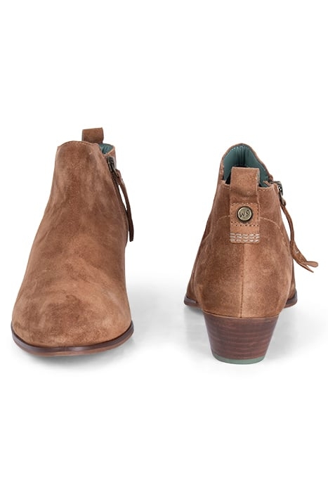 WILLOW VELVET ANKLE BOOT BROWN 2