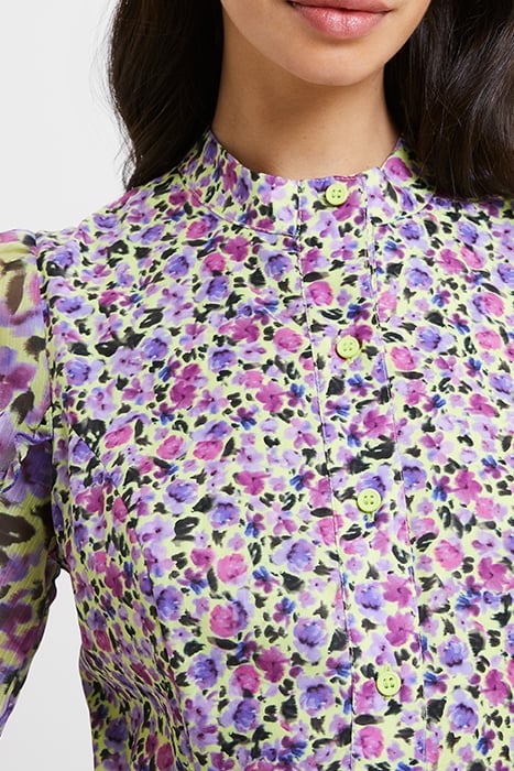 ALEZZIA ELY JACQUARD MIX DRESS GREEN 5