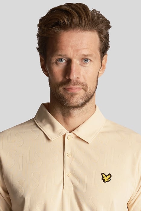 MONOGRAM JACQUARD POLO SHIRT SAND DUNE 5