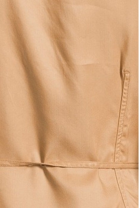 VISCOSE TWILL WRAP BLOUSE TIGER'S EYE 5