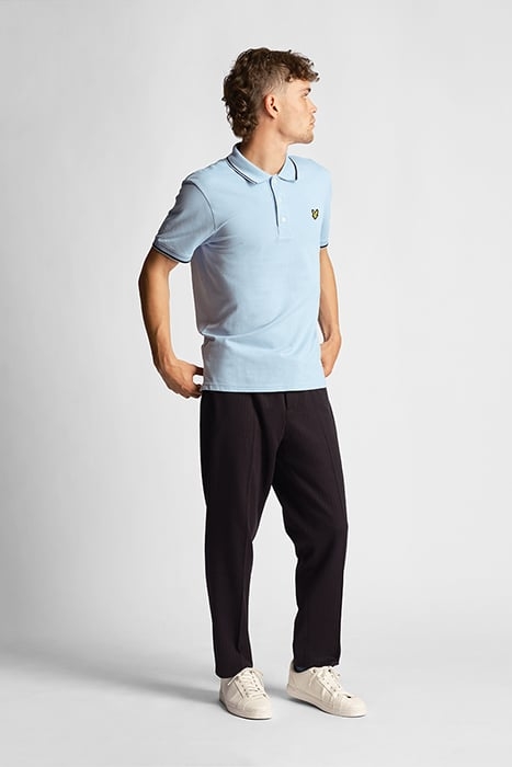 TIPPED POLO SHIRT LIGHT BLUE/ DARK NAVY 3