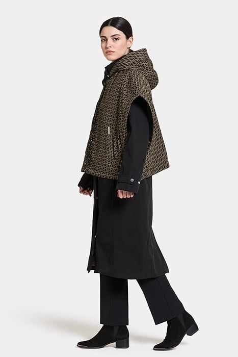 SIRI WNS CAPE ROPE AOP BLACK 7