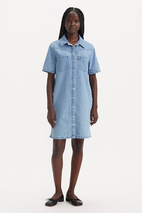 LOUISA DRESS SHIRT BLUE 1