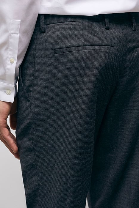 PANTALON COSTUME MOTIF MICRO PIED DE POULE BLACK 4