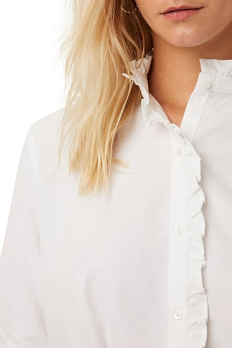 CHAMBRAY OXFORD LS BLOUSE WHITE 3
