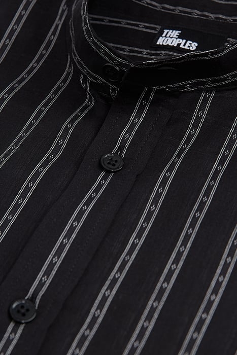 CHEMISE A COL TUNISIEN BLACK 7