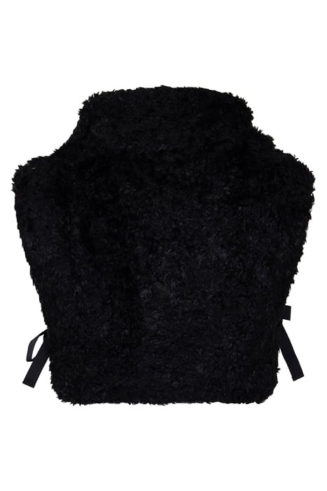ROWAN FAUX FUR VEST BLACK 2