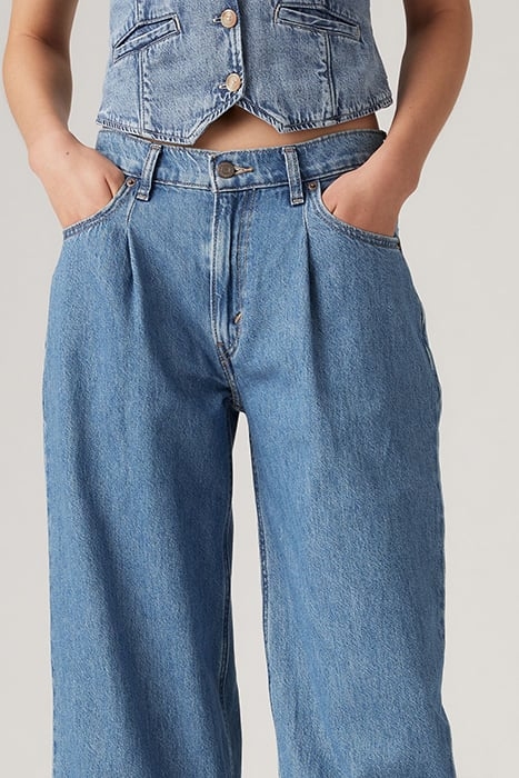 BAGGY FLARED JEANS BLUE 6