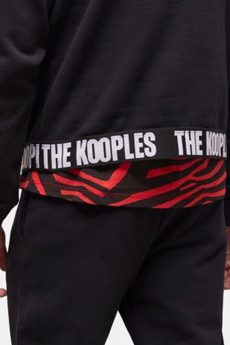 SWEAT CAPUCHE BANDE LOGO BLACK 6