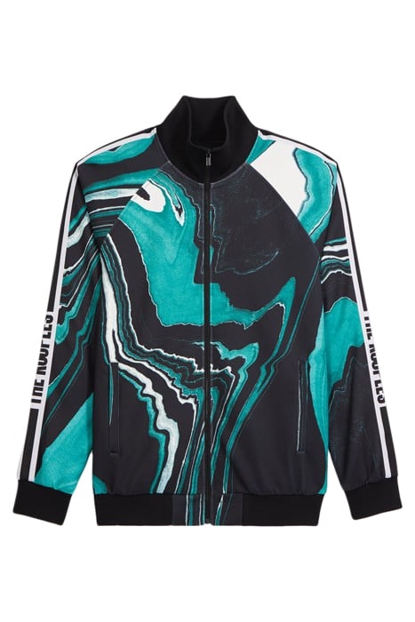 SWEAT MARBLE BLACK / GREEN 1