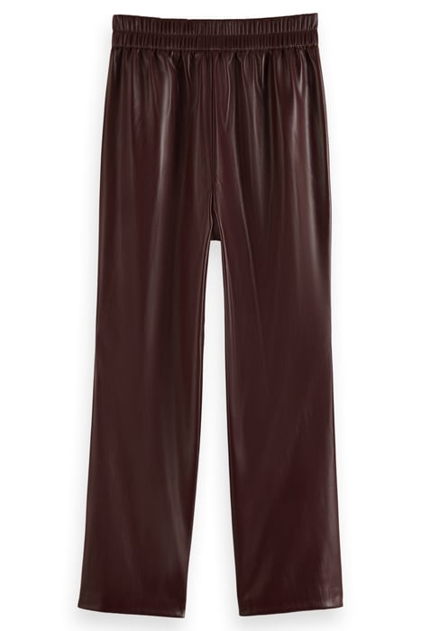 ESTELLE - FAUX LEATHER JOGGER BORDEAUX 5