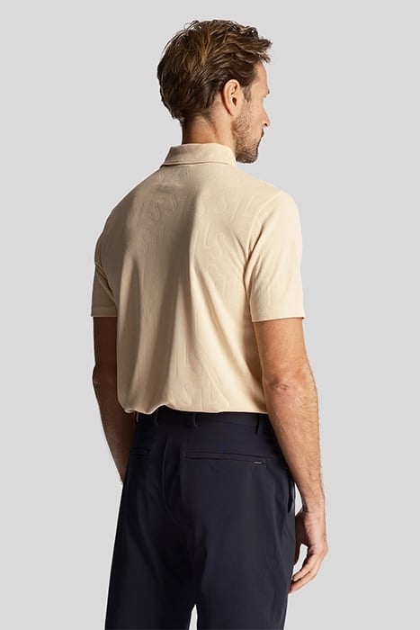 MONOGRAM JACQUARD POLO SHIRT SAND DUNE 2
