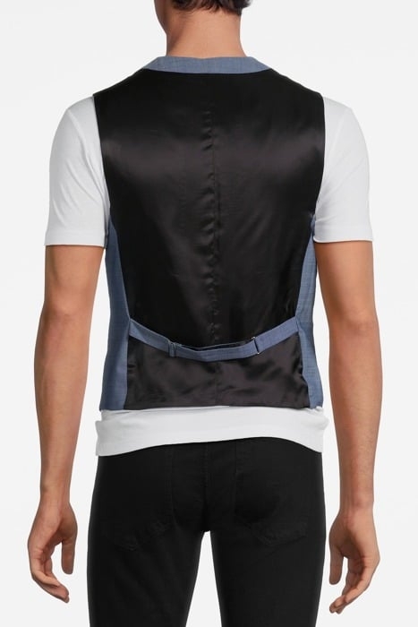WISH-PLAIN WAISTCOAT BLUE 2