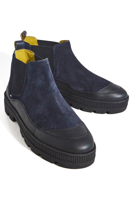 CROPPED ANKLE CHEEA BOOT DARK NAVY 2