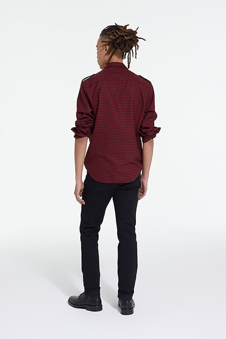 CHEMISE MANCHES LONGUES RED / BLACK 4