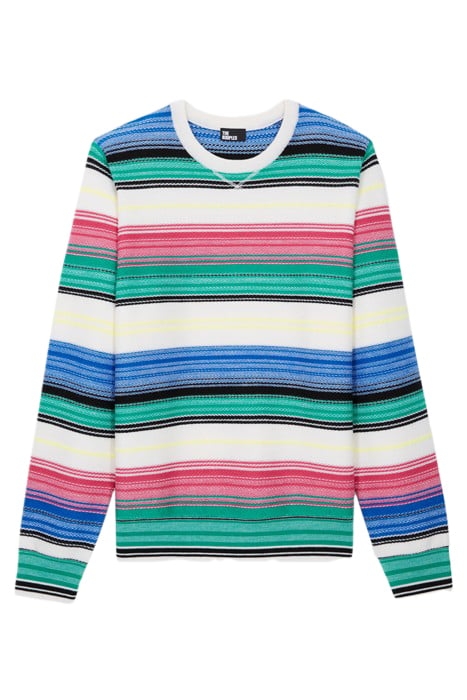 PULL COL ROND AVEC DEGRADE DE COULEURS MULTICOLOR 4