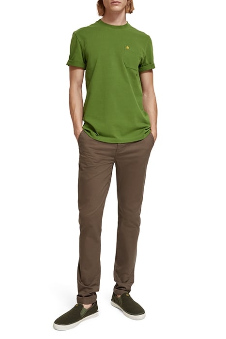 ESSENTIALS - MOTT SUPER SLIM-FIT STRETCH TWILL CHINO DARK TA 1