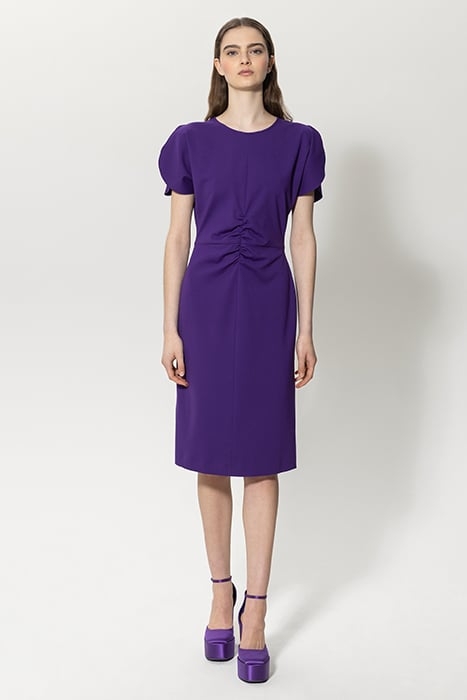 PUNTO-MILANO MIDI DRESS DEEP PURPLE 2