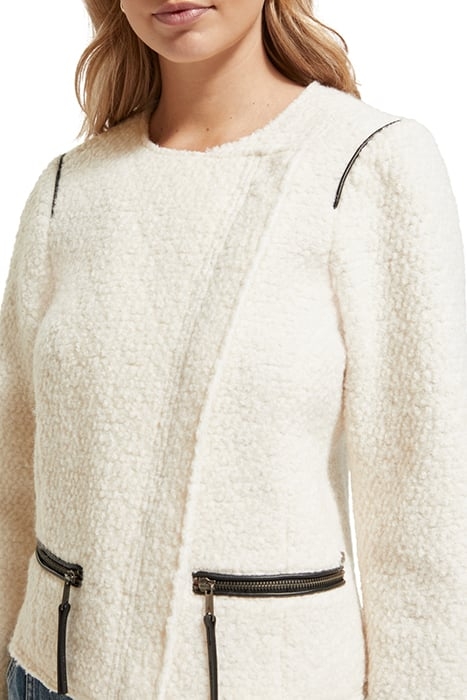 BOUCLE BIKER JACKET SOFT ICE 7