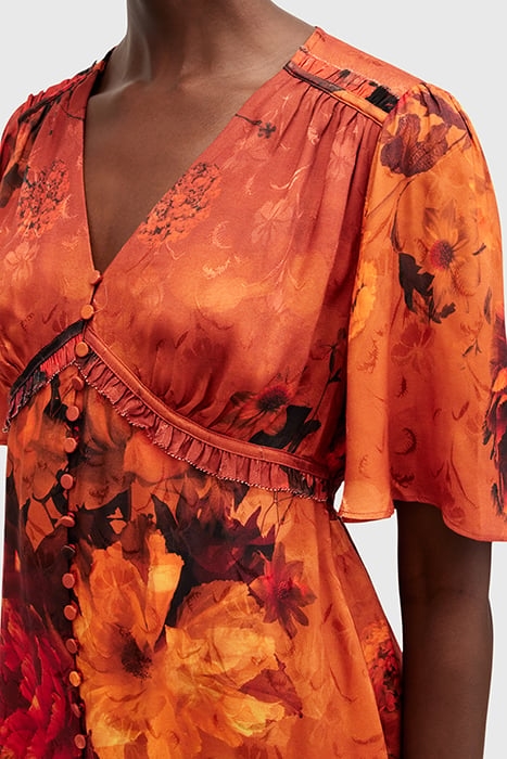 TIAN DRESS ADELA BURNT ORANGE 7