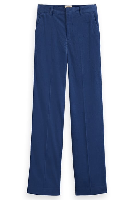 RIPPLE - HIGH WAIST STRAIGHT LEG CORDUROY PANT DUSTY BLUE 4