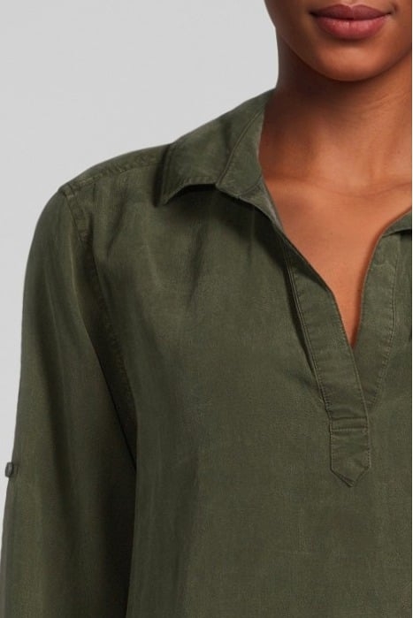 LONG SLEEVE A-LINE DRESS ITALIAN HERB 4