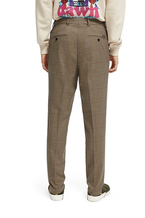 SEASONAL - SLIM TAPERED YARN-DYED CHECK CHINO TAUPE CHECK 2