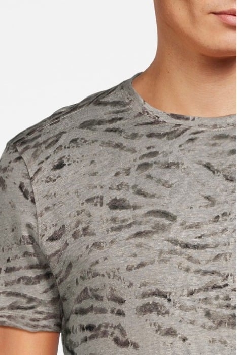 WARDS SS WATERCOLOR ZEBRA PRINT LINEN CR ASH 4