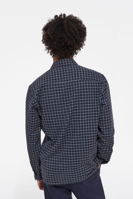 CHEMISE TISSU GAUFFRE AVEC POCHES PLAQUEES DARK GREY 2