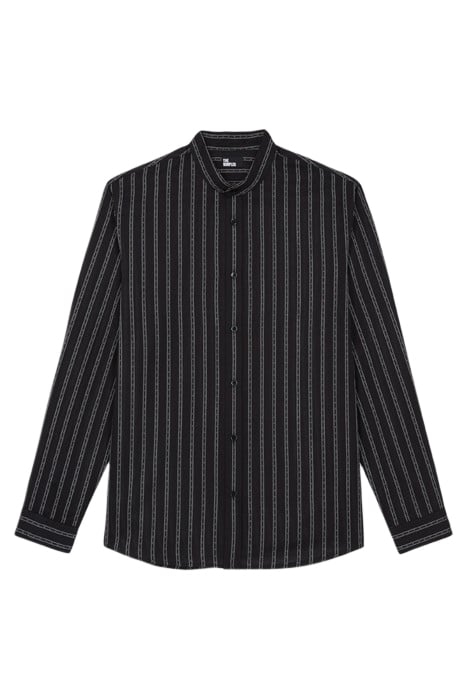 CHEMISE A COL TUNISIEN BLACK 3