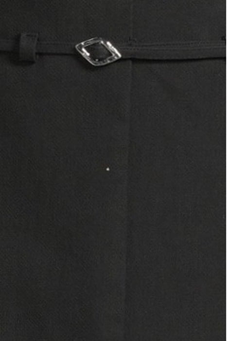 COTTON SUITING MAXI SLIT SKIRT BLACK 5