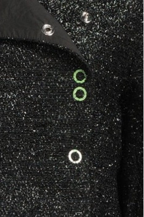 SPARKLE CROPPED BLAZER BLACK 5