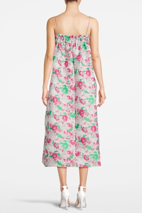 3D JACQUARD STRAP DRESS SUGAR PLUM 2