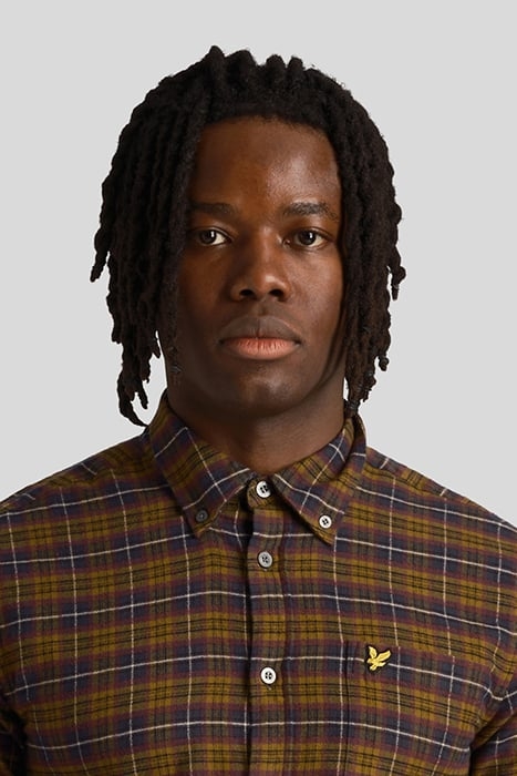 CHECK FLANNEL SHIRT GLENSHEE PLUM 5