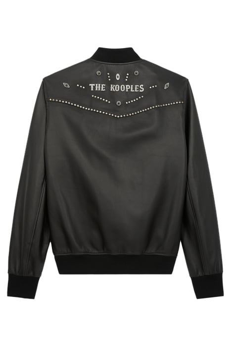 TEDDY EN CUIR AVEC LOGO THE KOOPLES BLACK 5